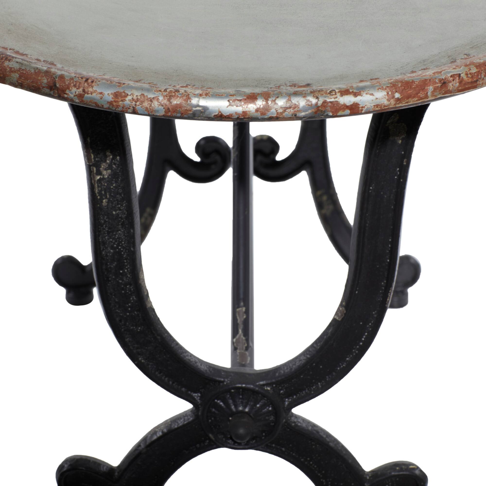 Grey Farmhouse Metal Console Table, 29" x 45"